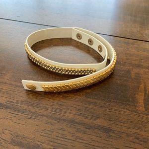 Stella & Dot White Double Wrap Bracelet